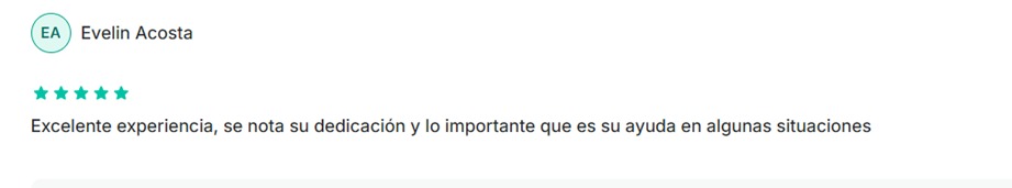 Reseña de paciente con cinco estrellas (8)